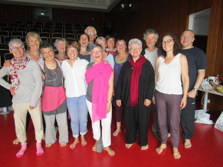 groupe de stagiaires durant un de nos stages Roy Hart